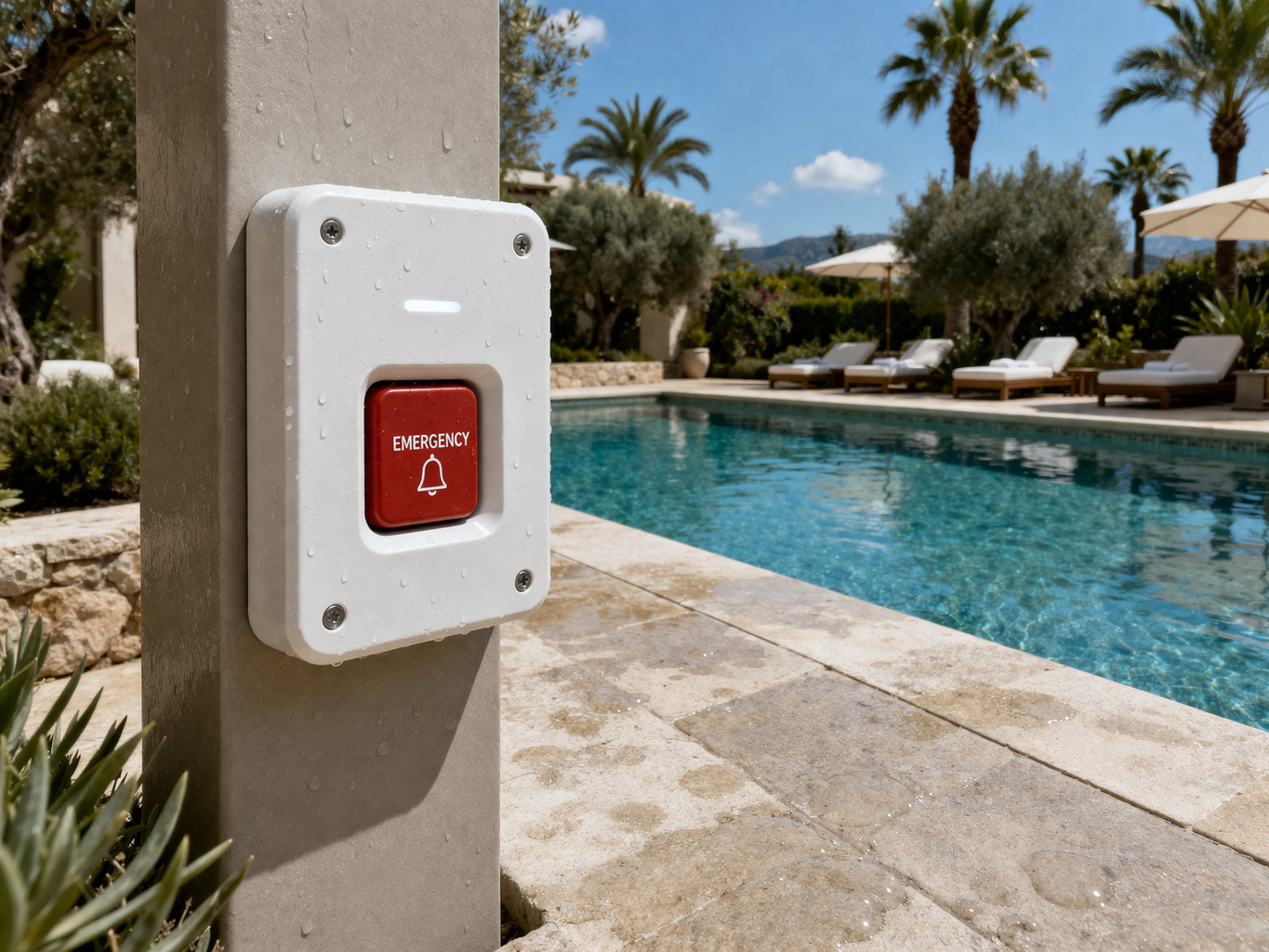 KANRIA Alert at poolside